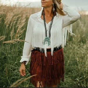 HUGE! Navajo Inspired Squash Blossom Necklace